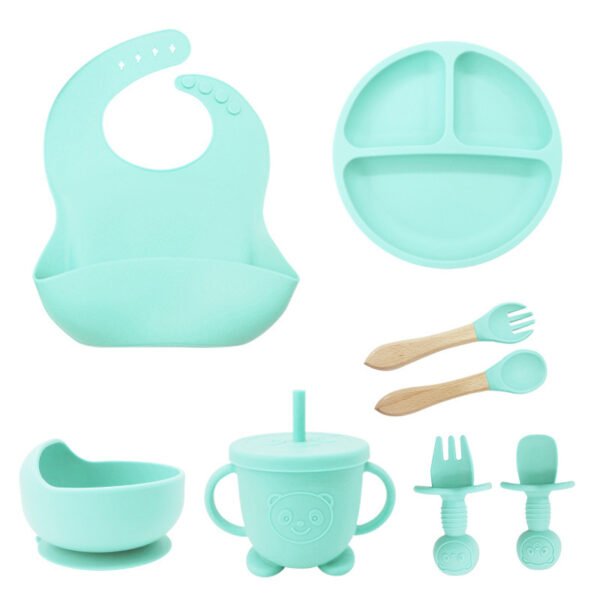 8 in 1 Silicone Baby Feeding Set - 图片 7