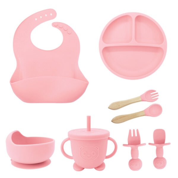 8 in 1 Silicone Baby Feeding Set