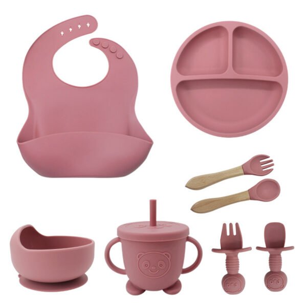 8 in 1 Silicone Baby Feeding Set - 图片 9
