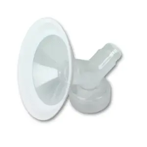 Dual-material breast pump